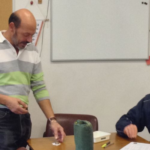 Et le gagnant du 25 octobre est ... Patrice, qui ramasse ses gains.