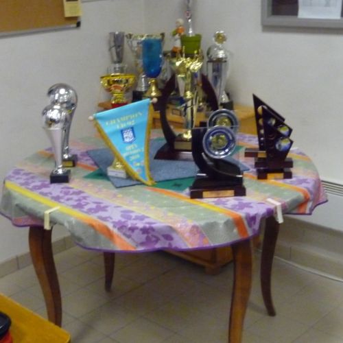 La table des trophées.
