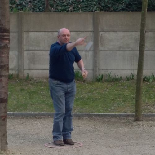 Michel en action.