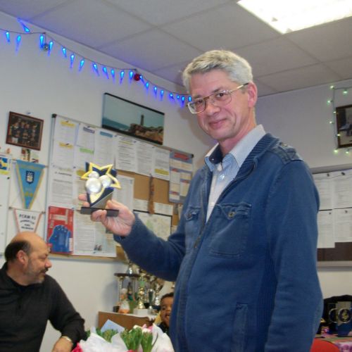 Eric, deuxième aux Triplettes à la mêlée.