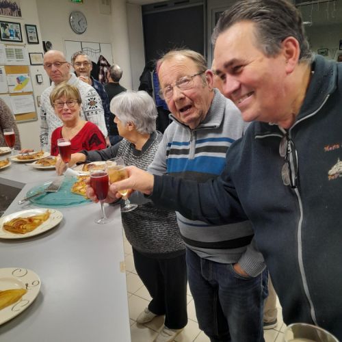 Stéphane trinque avec Jean-Yves.