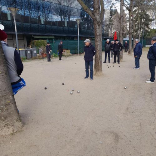 Vue sur quelques doublettes. Michel au premier plan.