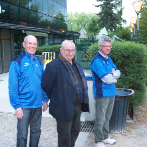 Patrick et Eric en compagnie de Paul Philippart venu nous supporter.
