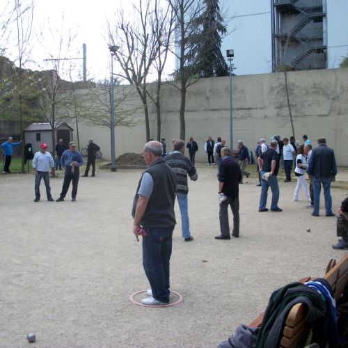 Dernières minutes d'échauffement avant l'annonce des rencontres.