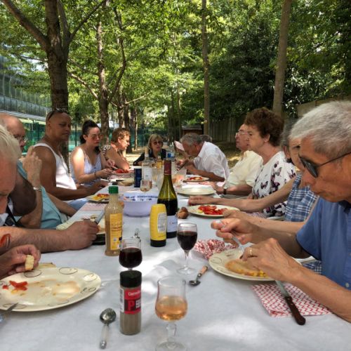 Vue plongeante sur la table côté Nord.