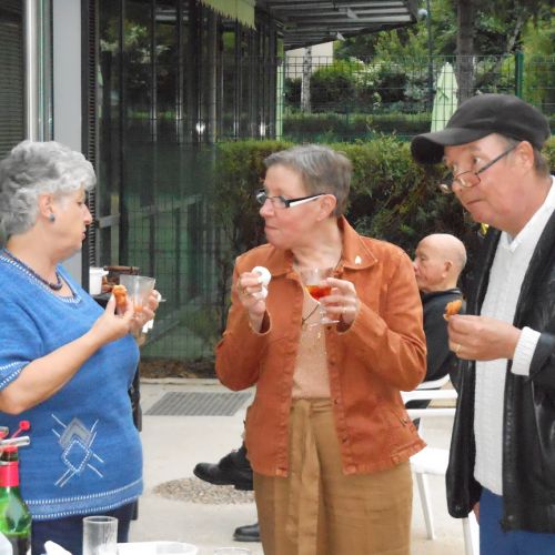 Françoise, Anita et son mari Jean-Jacques.