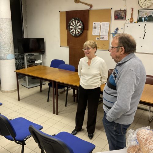 Hélène et Jean-Yves avant Le début de l'AG.